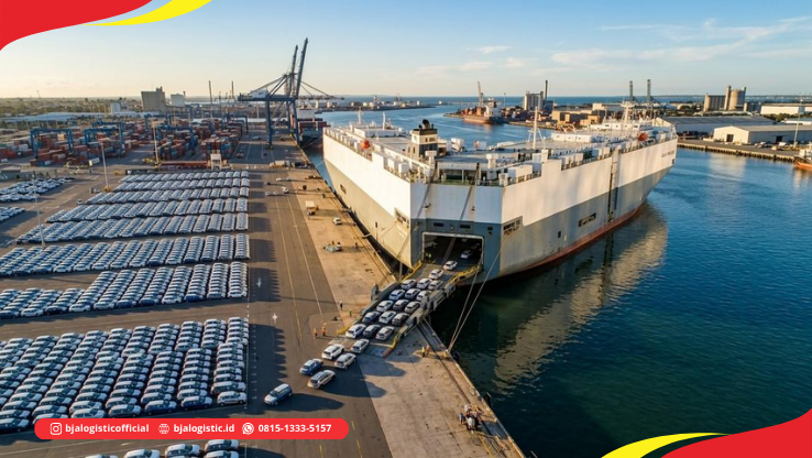 Kapal Ro-Ro untuk pengiriman kendaraan antar pulau